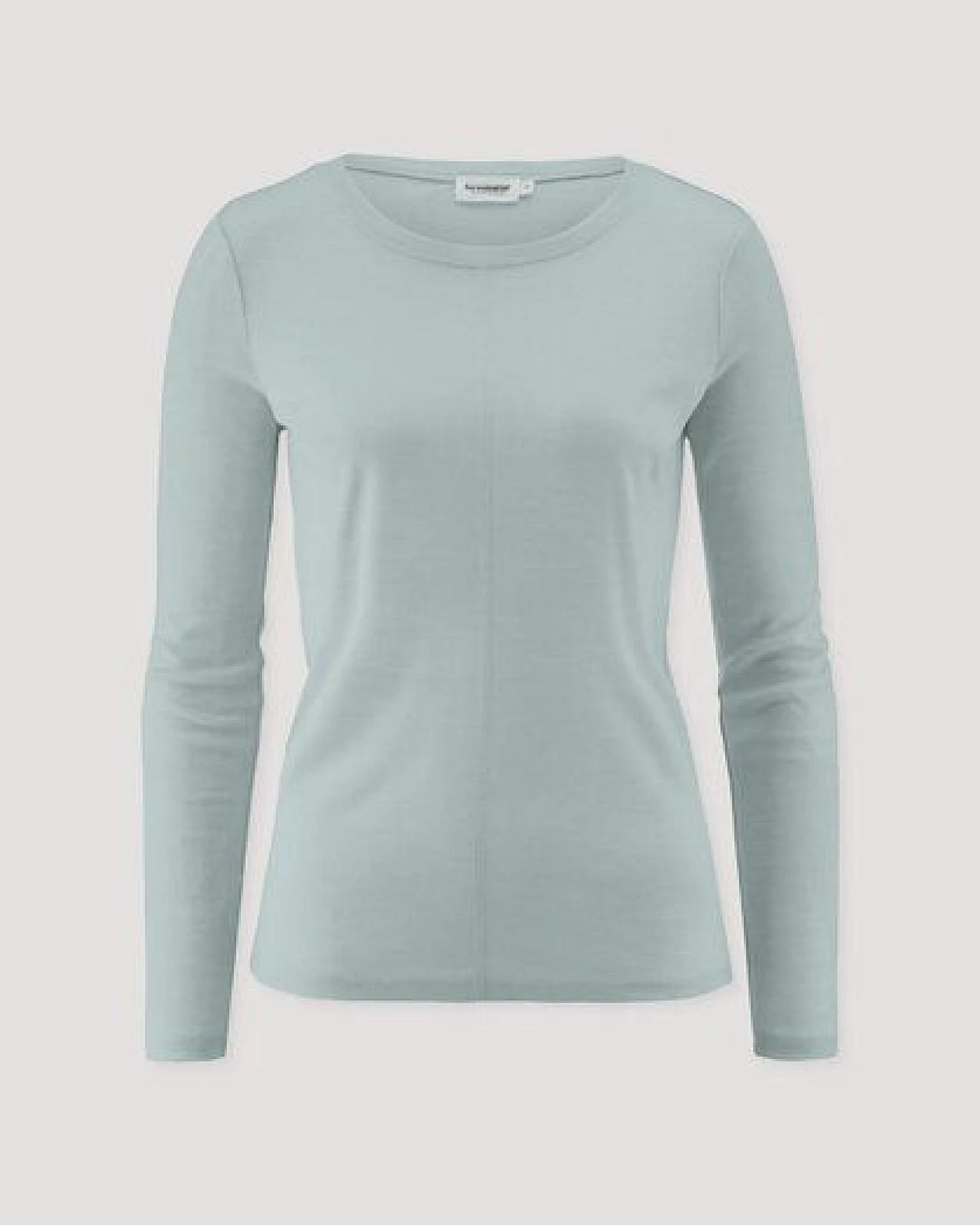 hessnatur Longsleeve Slim aus Bio-Schurwolle und TENCEL Lyocell – Ansicht 4