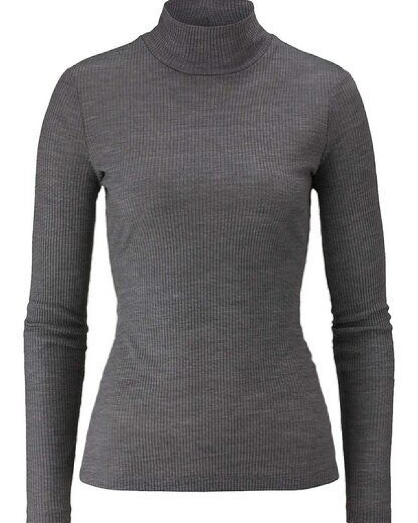 hessnatur Mock-Neck Longsleeve WARM TOUCH aus Bio-Merinowolle und TENCEL Lyocell – Ansicht 2