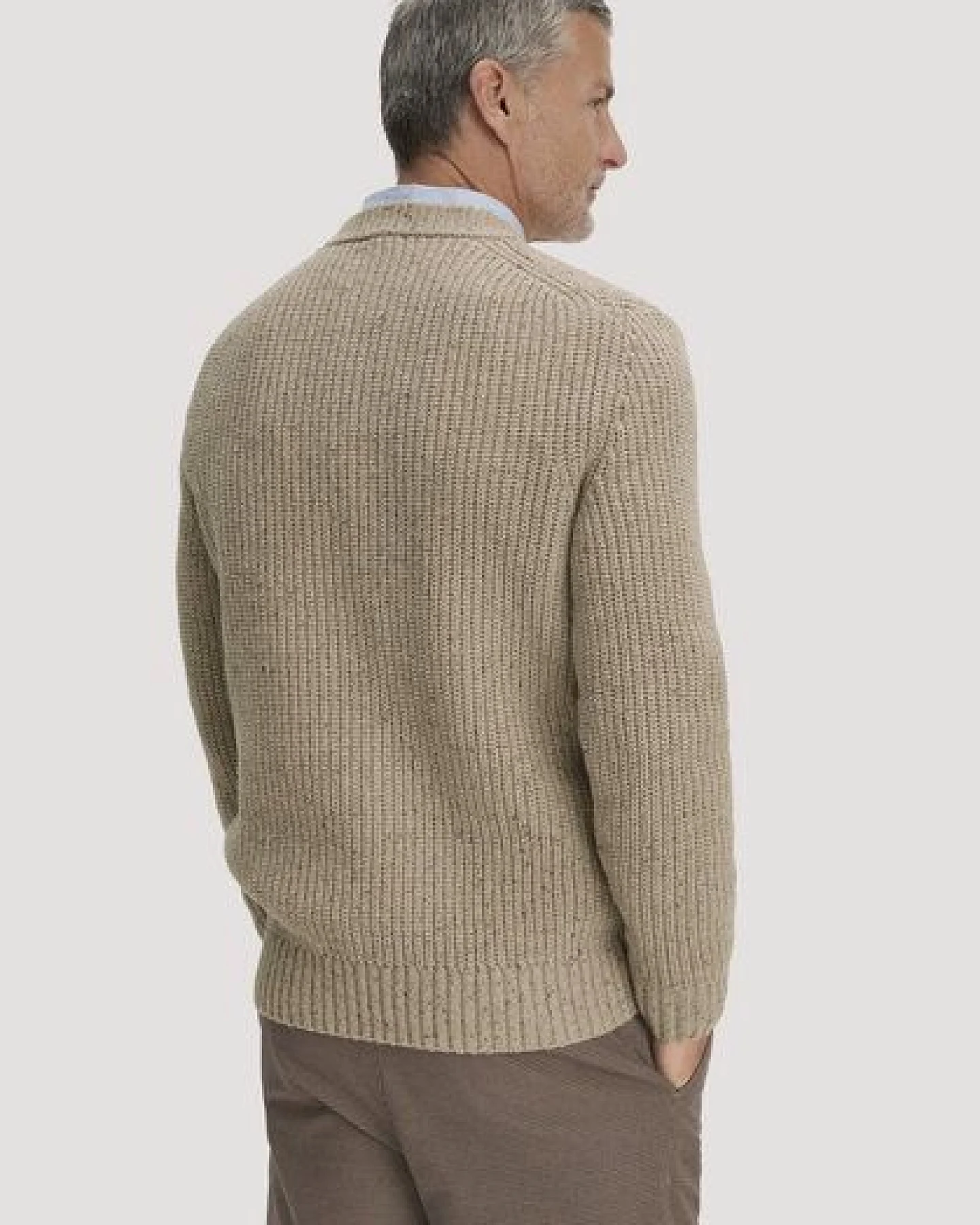 hessnatur Pullover Regular aus Bio-Baumwolle mit recycelter Wolle – Ansicht 2