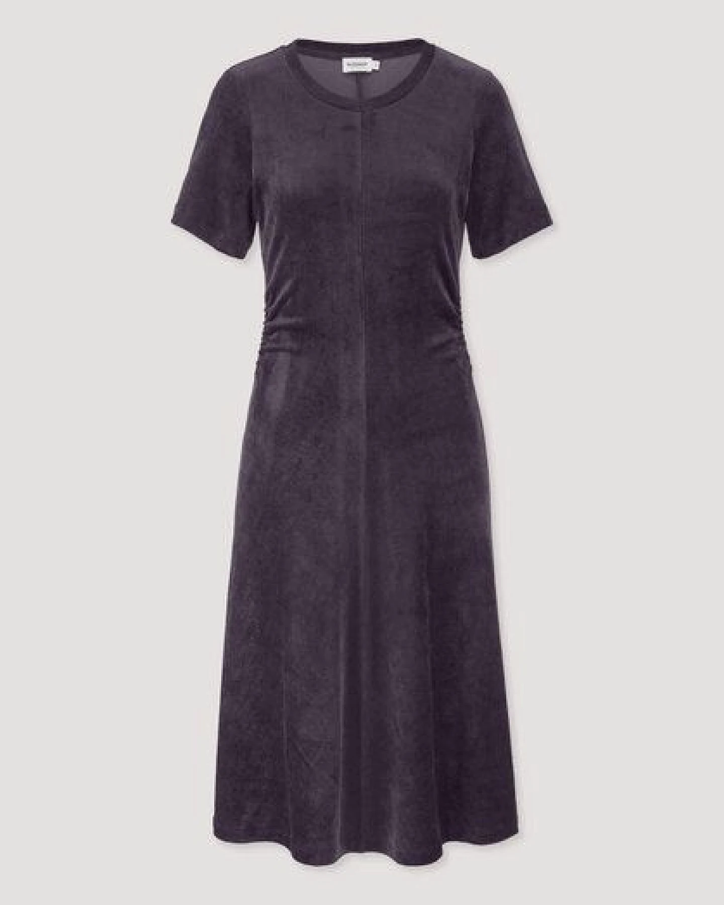 hessnatur Samt-Jerseykleid kniebedeckend Slim aus TENCEL Modal mit Bio-Baumwolle – Ansicht 4