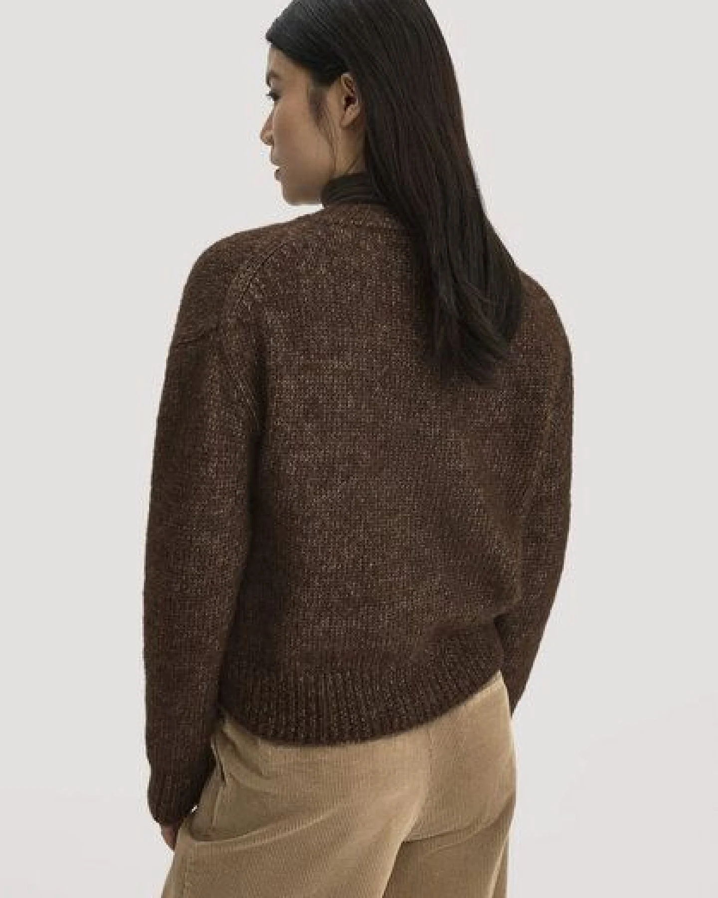 hessnatur Strickjacke Relaxed aus Alpaka und Bio-Baumwolle – Ansicht 2