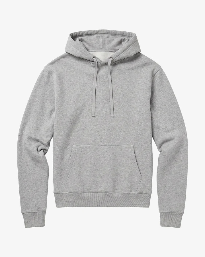 KnowledgeCotton Apparel Herren vegan Hoodie Herren Locker Geschnitten Grau Meliert