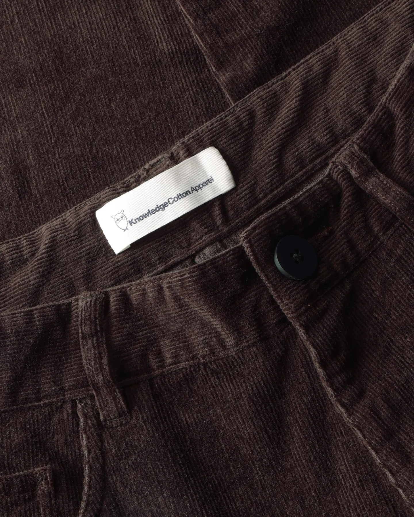 KnowledgeCotton Apparel Herren vegan Hose Oak Regular Aus Cord In Der Farbe Chocolate Torte“ – Ansicht 2