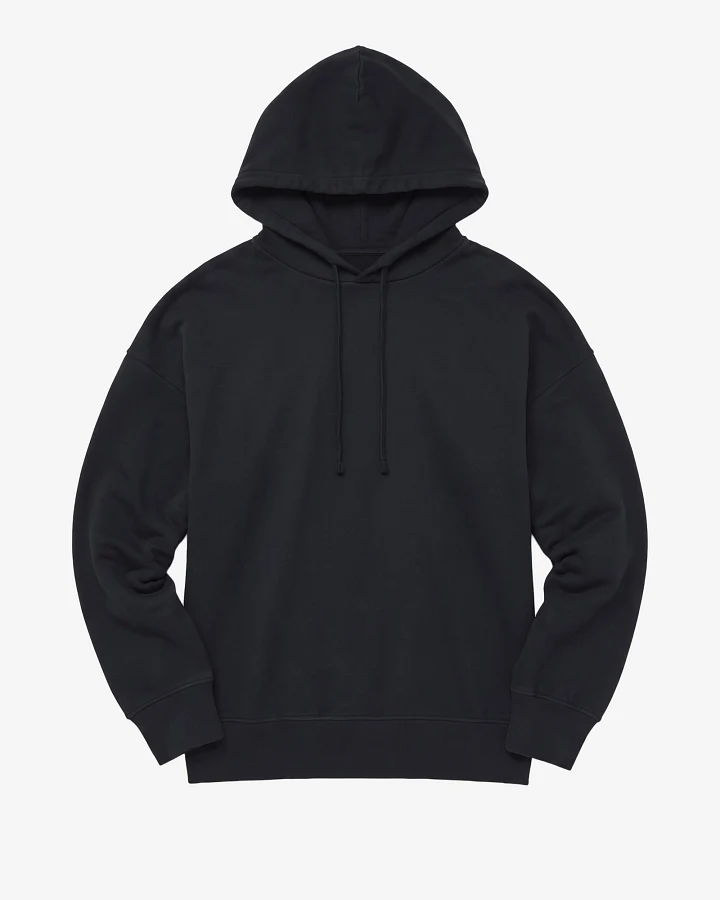 KnowledgeCotton Apparel Damen vegan Hoodie Damen Locker Geschnitten Schwarz