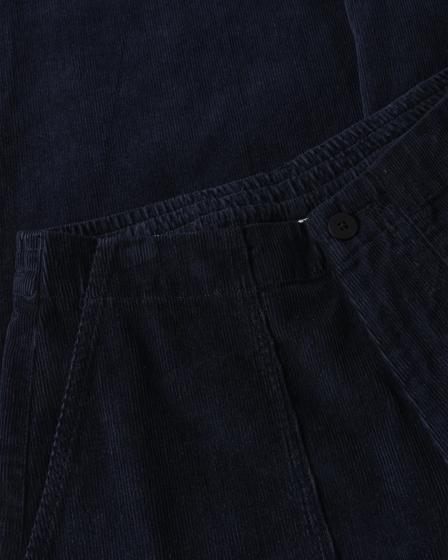 KnowledgeCotton Apparel Damen vegan Hose Bloom Barrel Aus Cord Nachthimmelblau – Ansicht 2