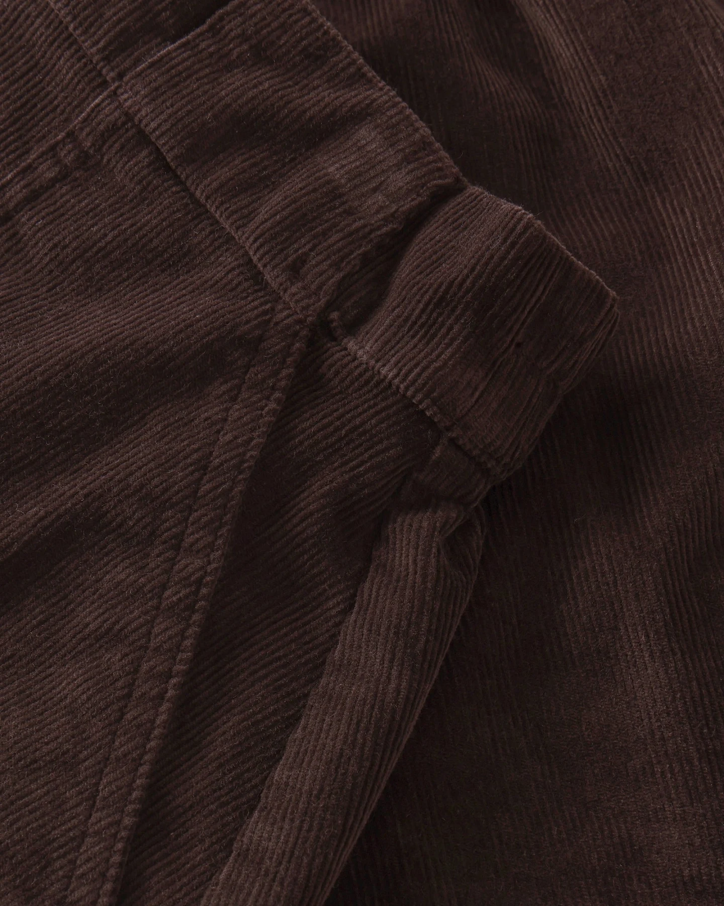 KnowledgeCotton Apparel Damen vegan Rock Cord Chocolate Torte Braun – Ansicht 2