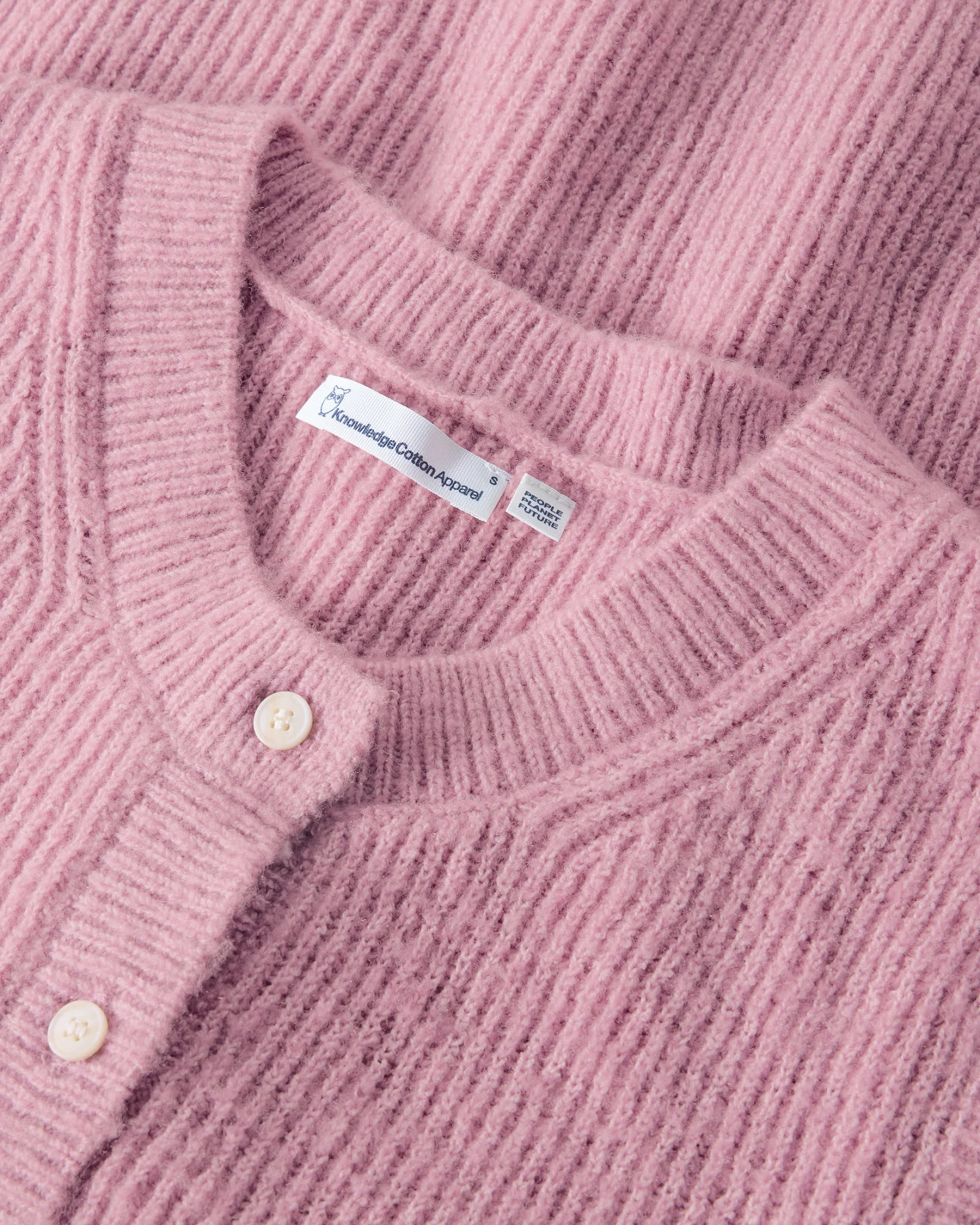 KnowledgeCotton Apparel Damen vegan Weste Soufflé Yarn In Der Farbe Orchid Haze – Ansicht 2