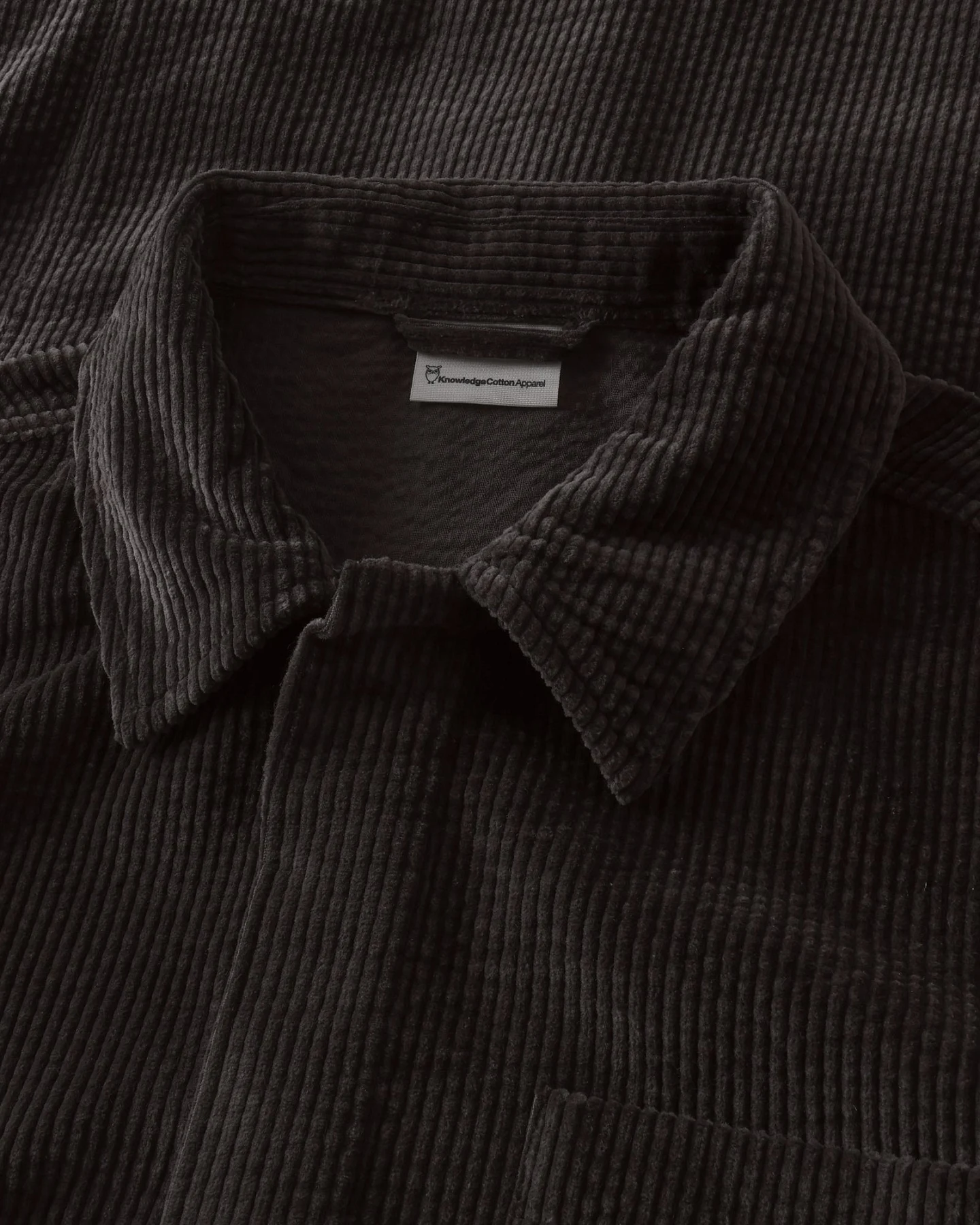 KnowledgeCotton Apparel Herren vegan Overshirt Aus Cord In Der Farbe Schokoladentorte“ – Ansicht 2