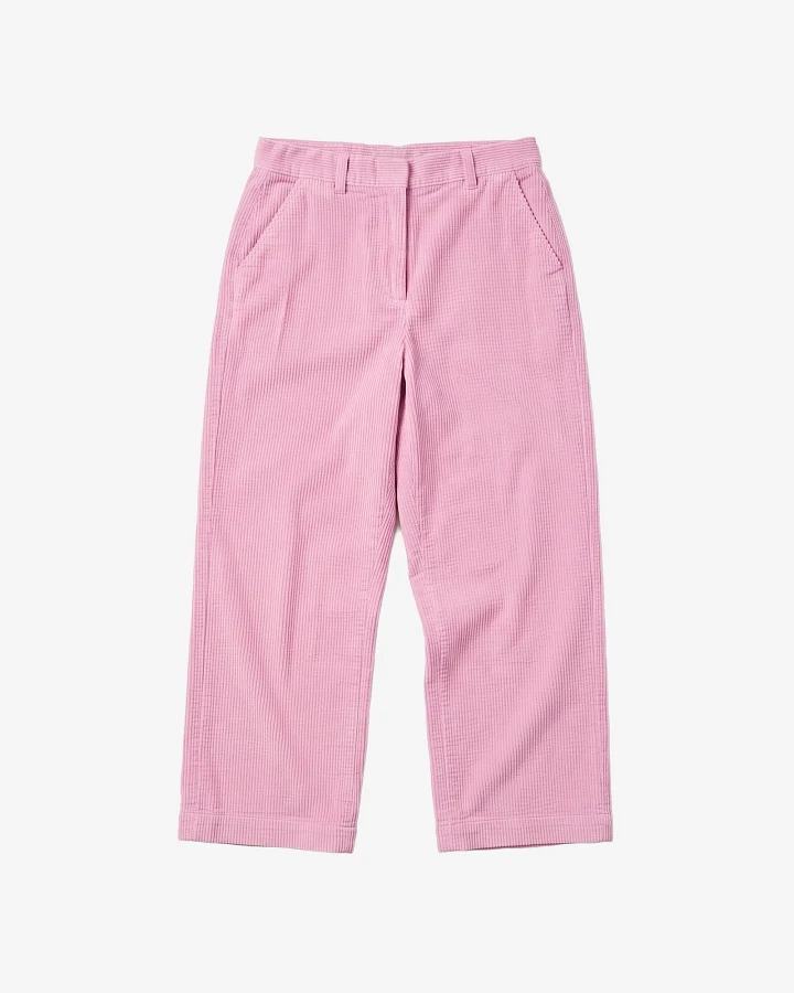 KnowledgeCotton Apparel Damen vegan Hose Bora Weiter Cord Orchid Haze