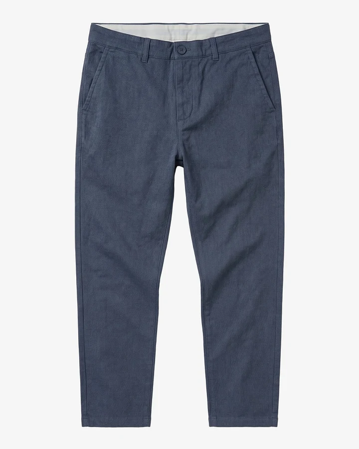 KnowledgeCotton Apparel Herren vegan Hose Chuck Regular Flanell Vintage Indigo