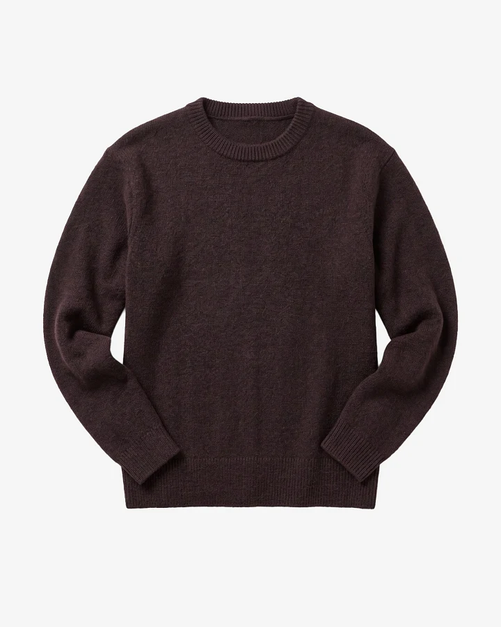 KnowledgeCotton Apparel Herren vegan Pullover Soufflé Garn Chocolate Torte