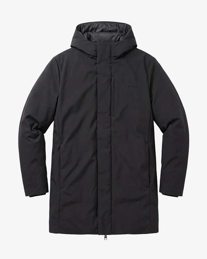 KnowledgeCotton Apparel Herren vegan Parka Softshell Schwarz Jet