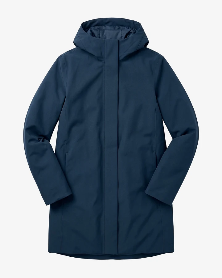 KnowledgeCotton Apparel Damen vegan Softshell Jacke Total Eclipse In Blau