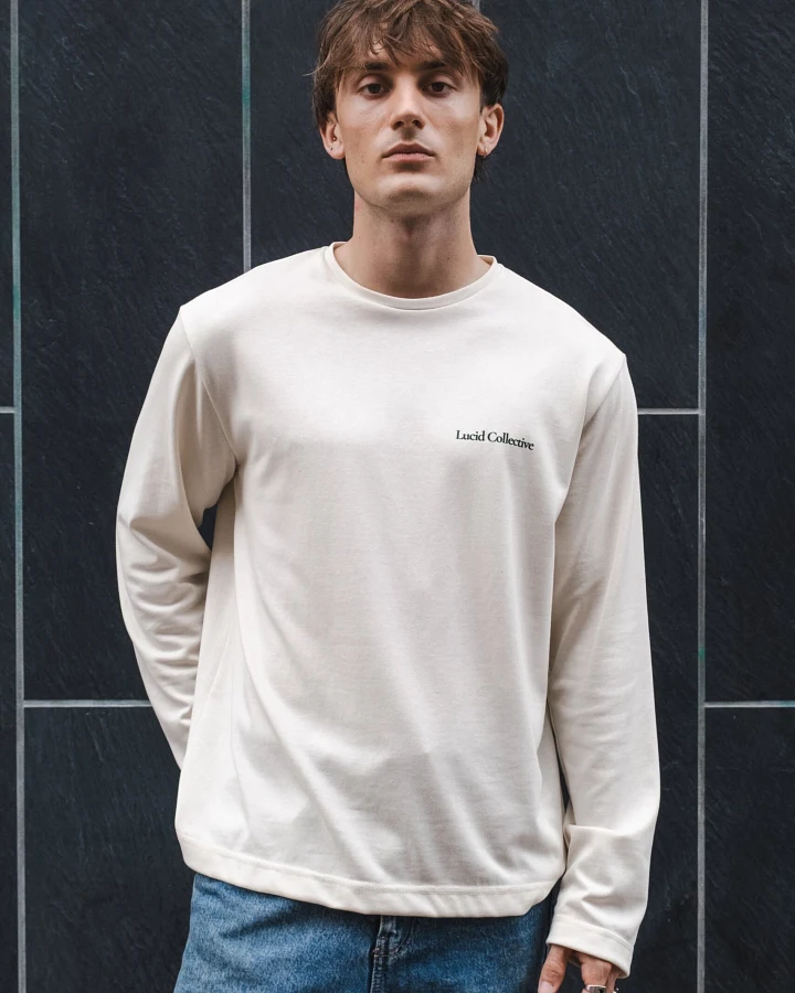 Lucid Collective Herren vegan Langarmshirt Feel Herren