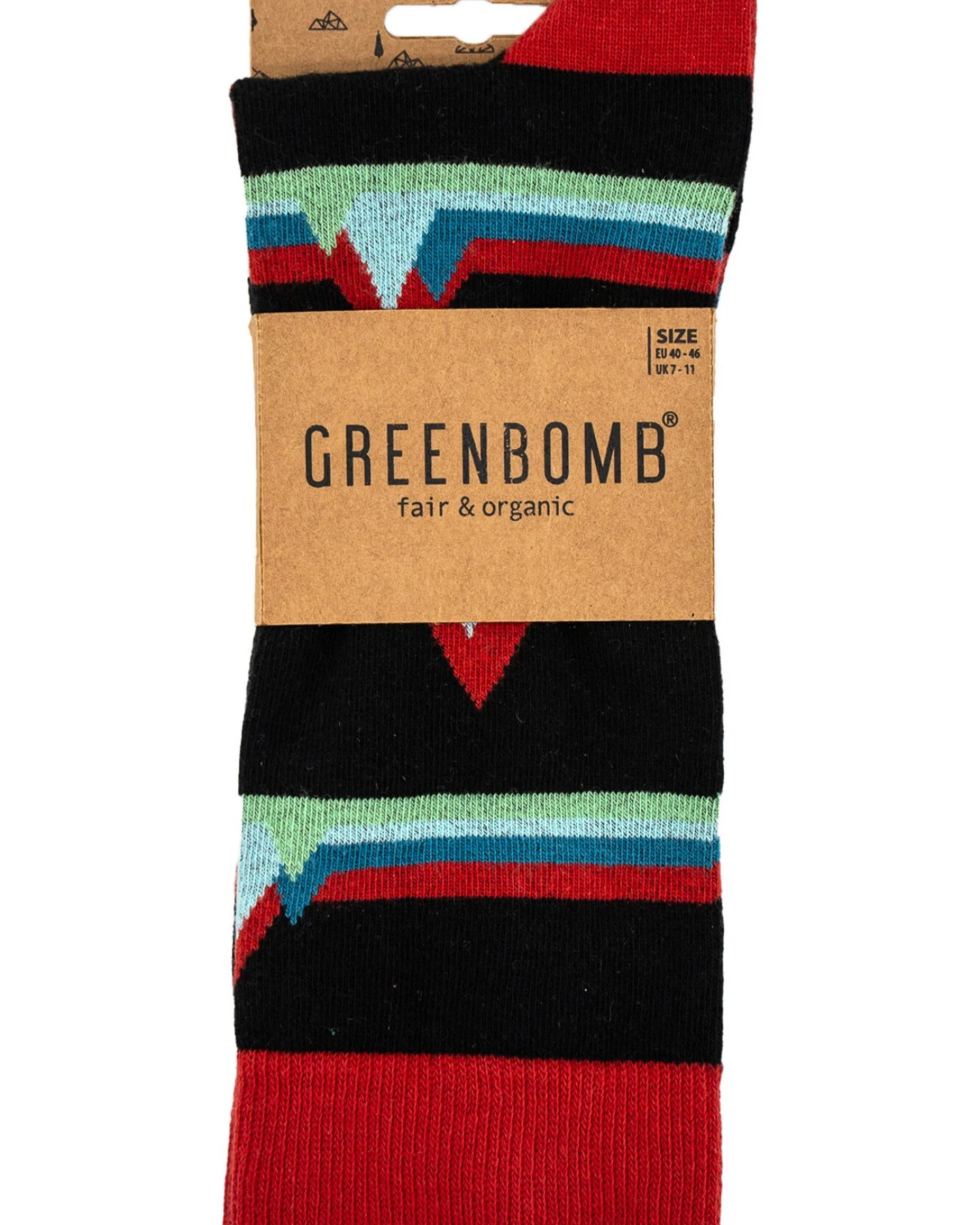 GREENBOMB Socken Abstract Mountain – Ansicht 3