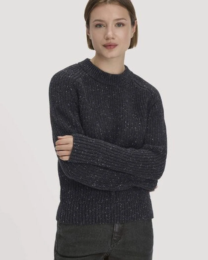 Produktseite: hessnatur Strick Pullover Relaxed aus Bio-Baumwolle mit recycelter Wolle