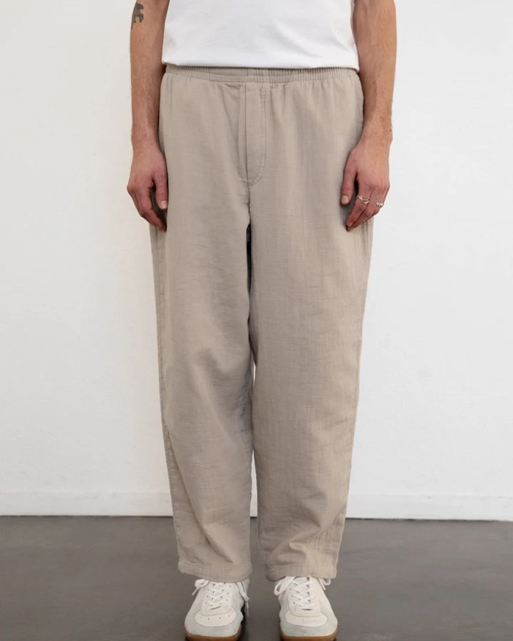 Rotholz Herren vegan Hose Wide Sand