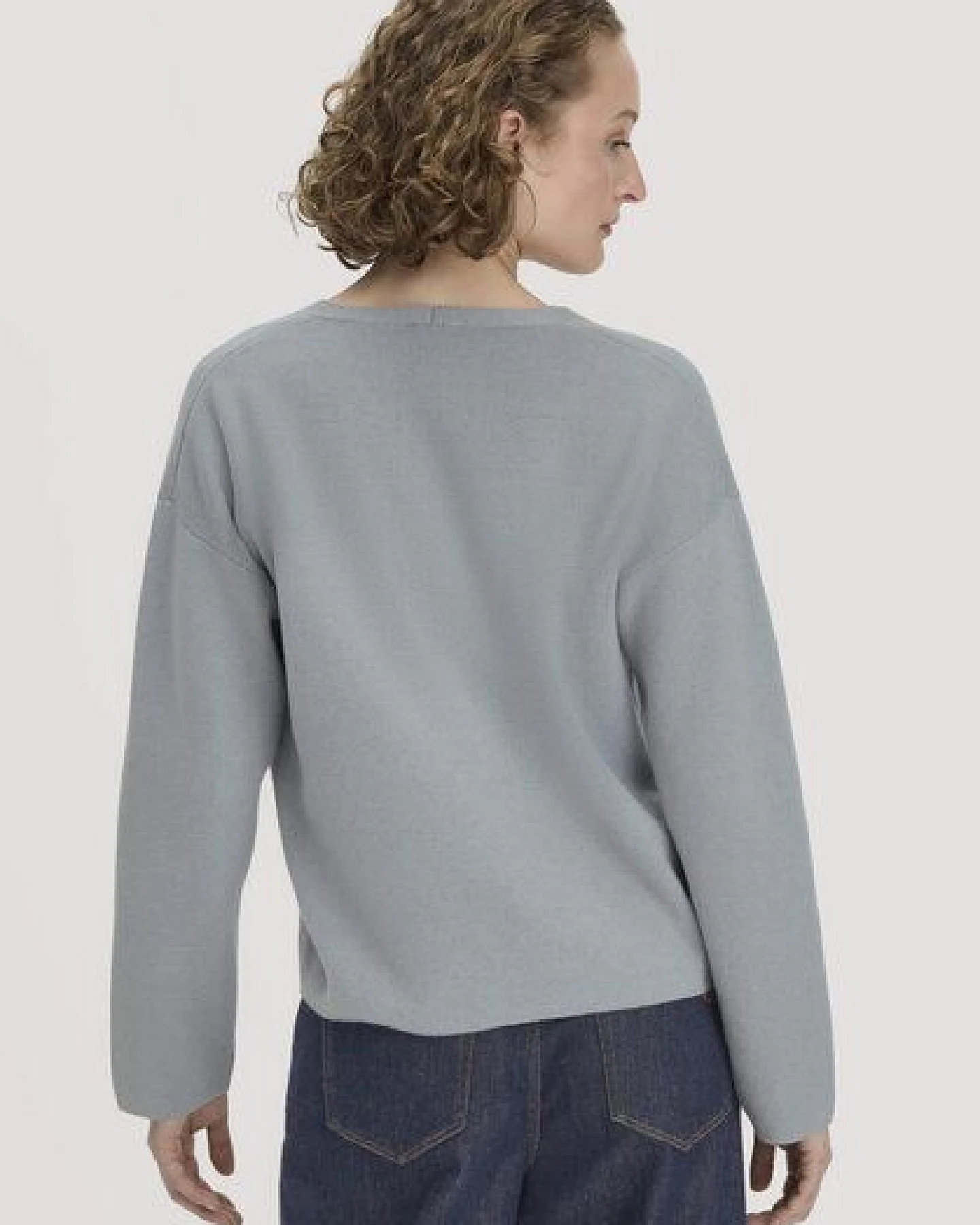 hessnatur Pullover Oversize aus Bio-Baumwolle mit Schurwolle – Ansicht 2