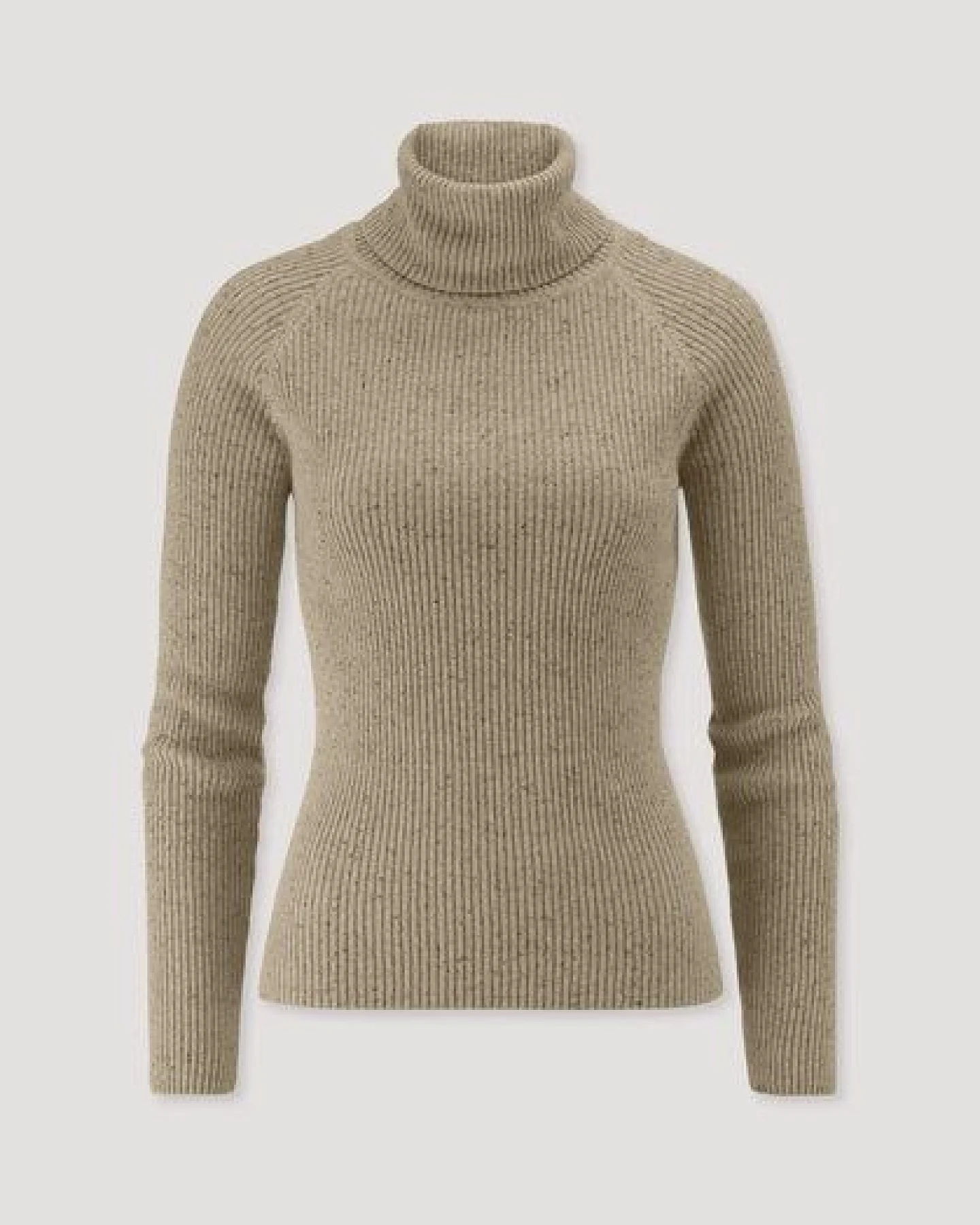 hessnatur Strick Rollkragenpullover Slim aus Bio-Baumwolle mit recycelter Wolle – Ansicht 4