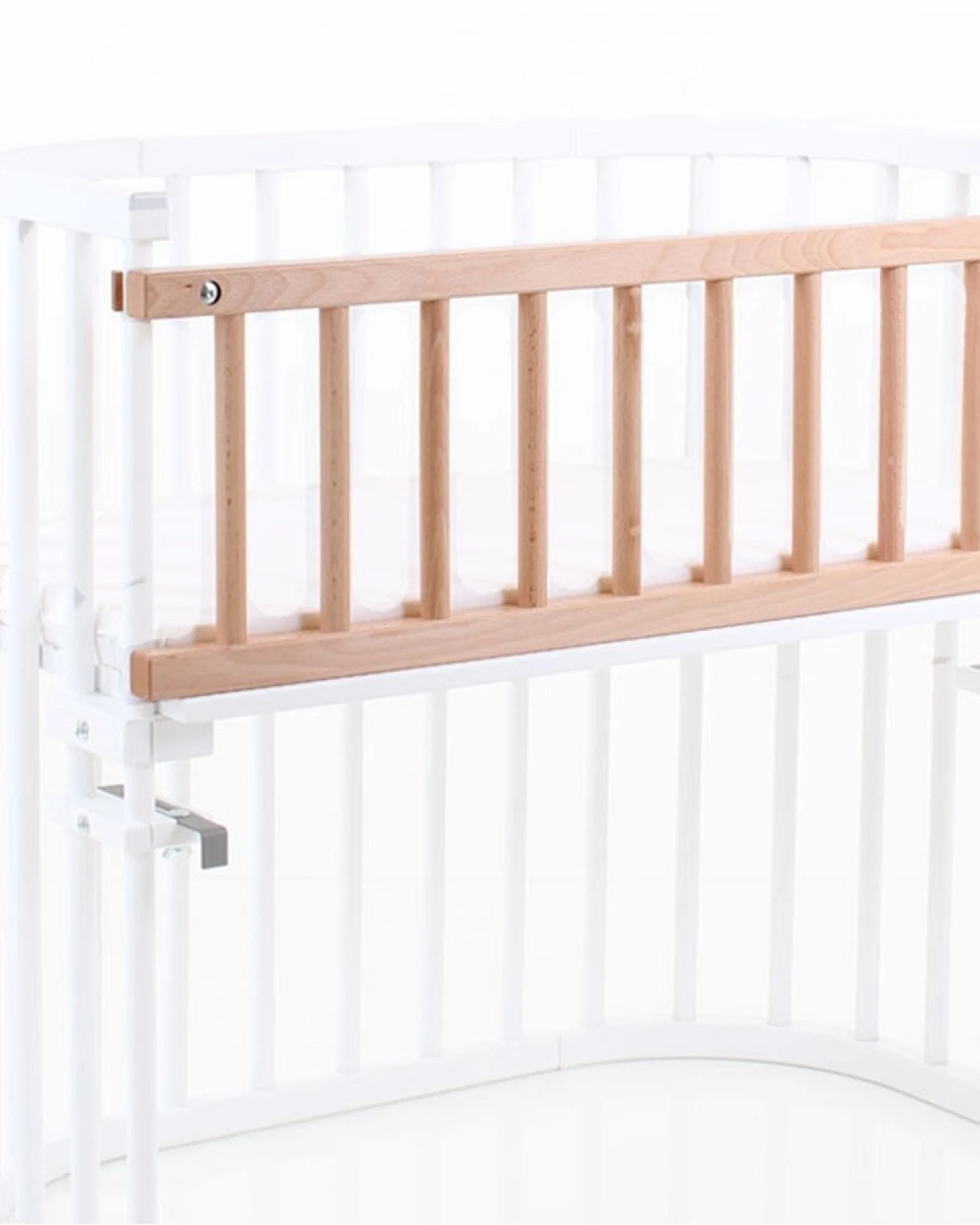 Babybay Verschlußgitter Maxi, Buche massiv, unbehandelt einfache Montage – Ansicht 2