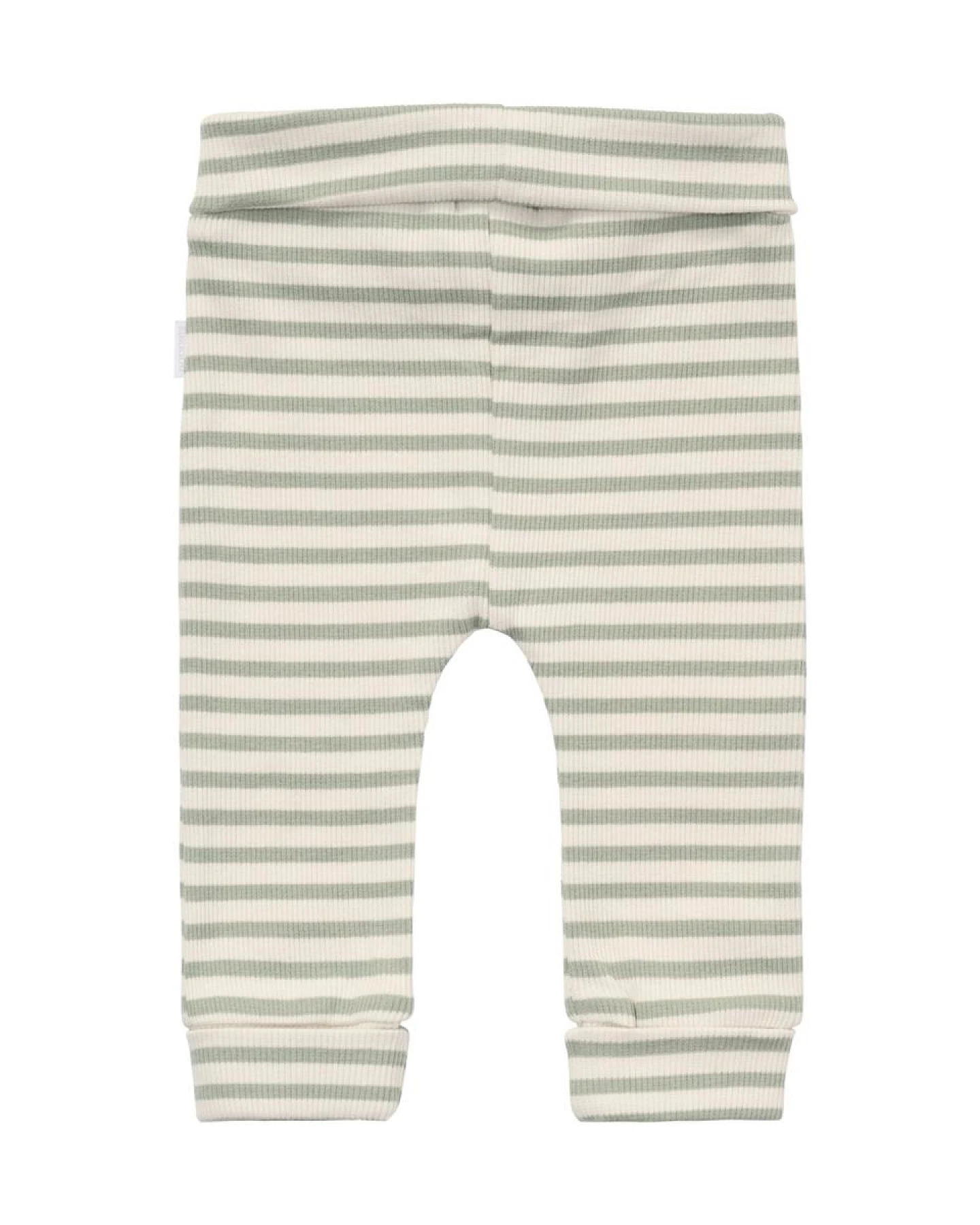 Nabelbundhose Bio-Baumwolle (kbA) iceberg green geringelt rip 56 – Ansicht 2