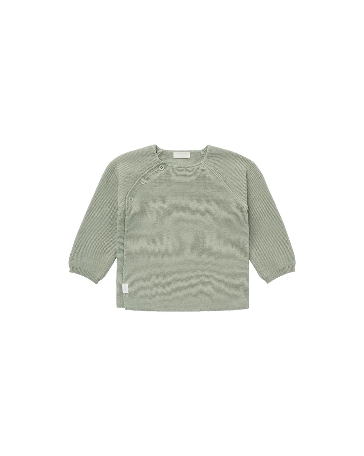 Strickjacke Bio-Baumwolle (kbA) newborn pino - iceberg green 50