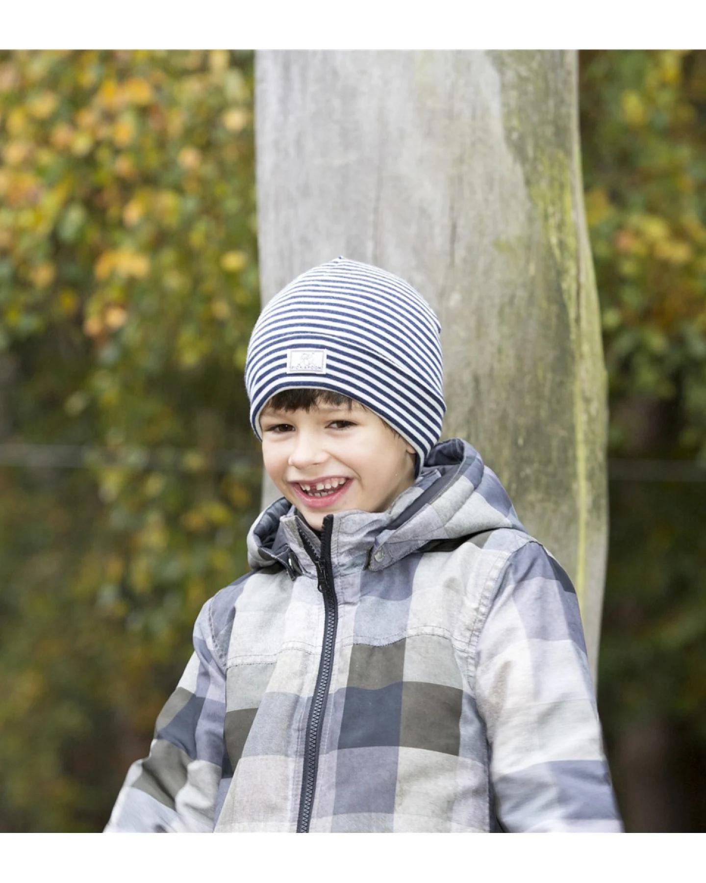 Pickapooh Baby und Kinder Mütze Wolle Seide marine-natur Gr.52 – Ansicht 2