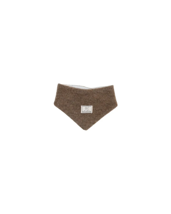 Pickapooh Baby und Kinder Dreieckstuch Bio-Schurwolle brown Gr.1 38cm lang