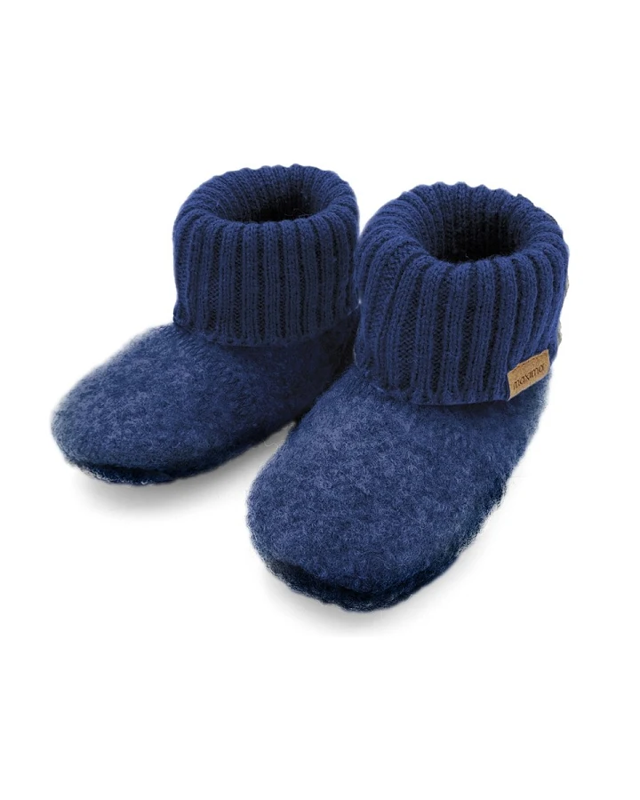 Hüttenschuhe indigomeliert Gr. 17/18