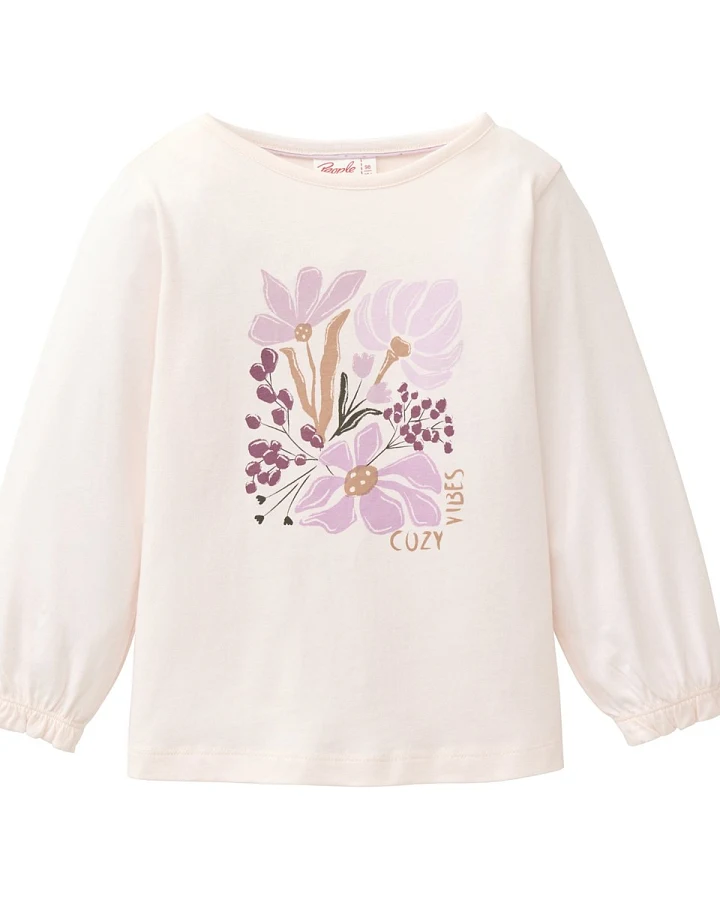 People Wear Organic Langarm-Shirt Bio-Baumwolle (kbA) puder rosa 98/104