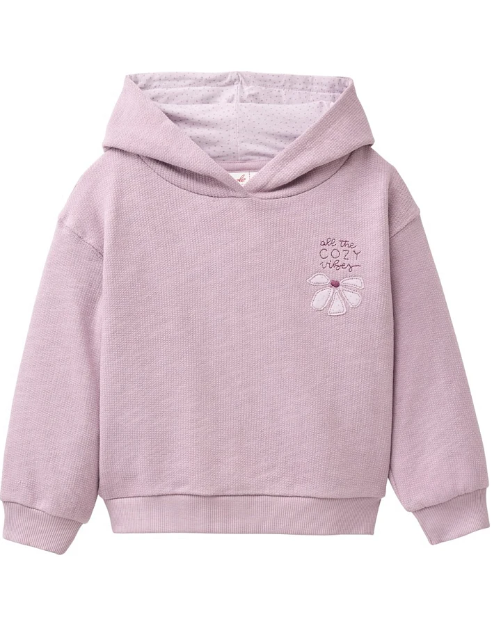 Produktseite: People Wear Organic Sweat-Hoodie Bio-Baumwolle (kbA) grauviolett 98/104