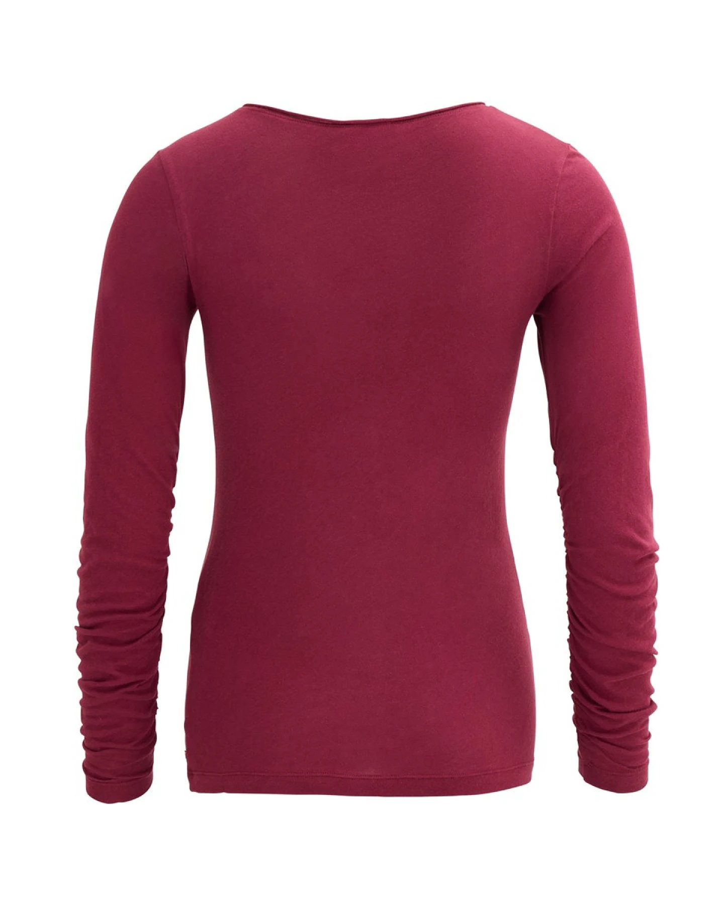 People Wear Organic Langarm-Shirt Bio-Baumwolle (kbA) rubinrot XS – Ansicht 2