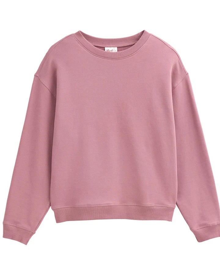 People Wear Organic Sweat-Pullover Bio-Baumwolle (kbA) dunkelmalve XS