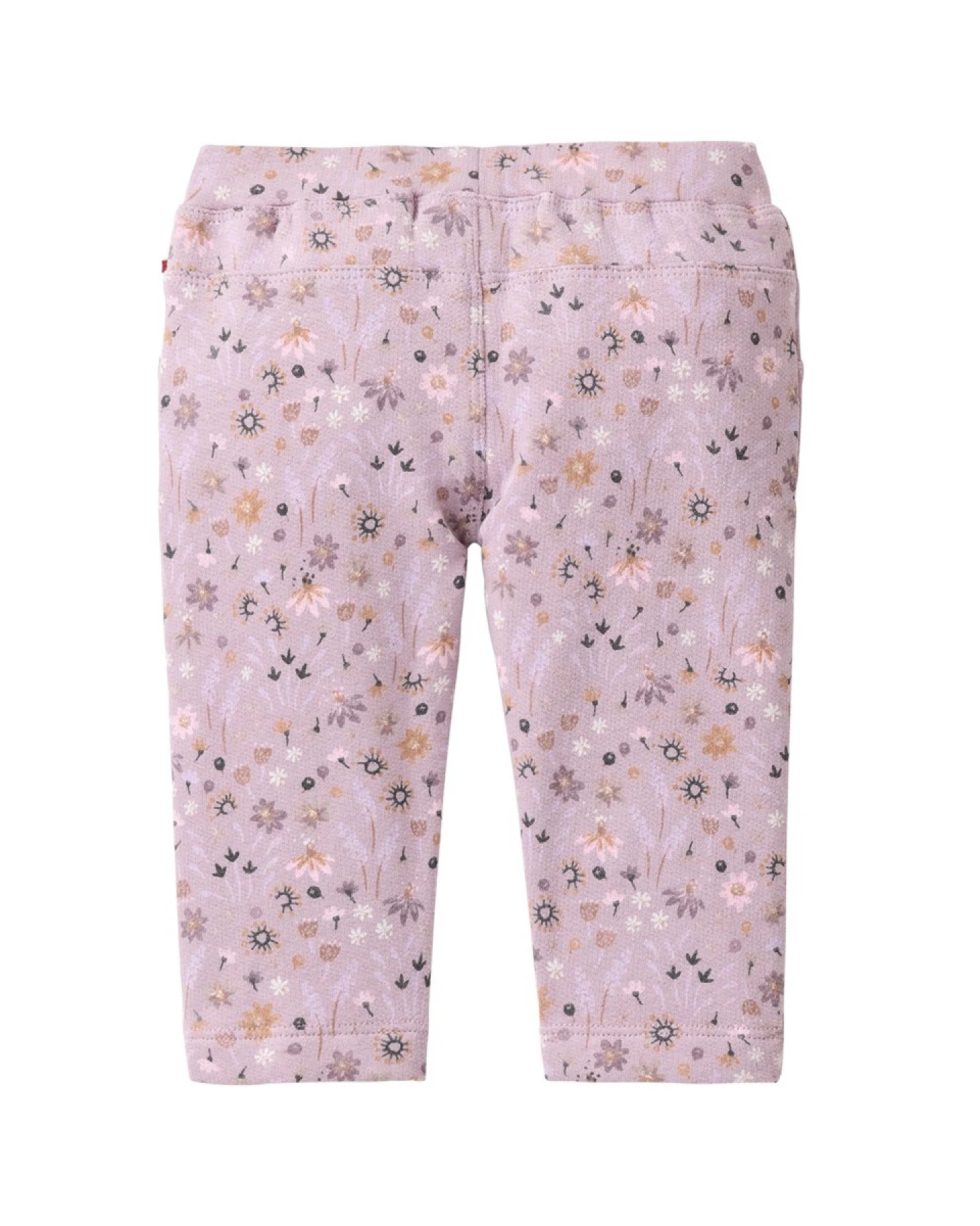 People Wear Organic Sweat-Treggings Bio-Baumwolle (kbA) mille fleurs grau violett 86/92 – Ansicht 2