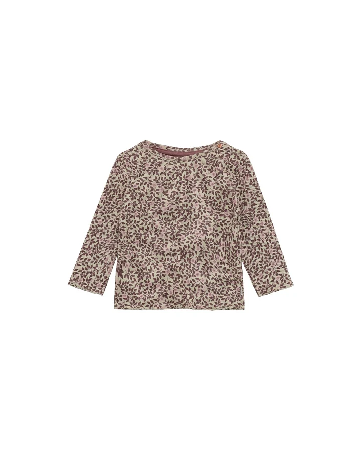 Langarmshirt Bio-Baumwolle (kbA) rip print eucalyptus 50