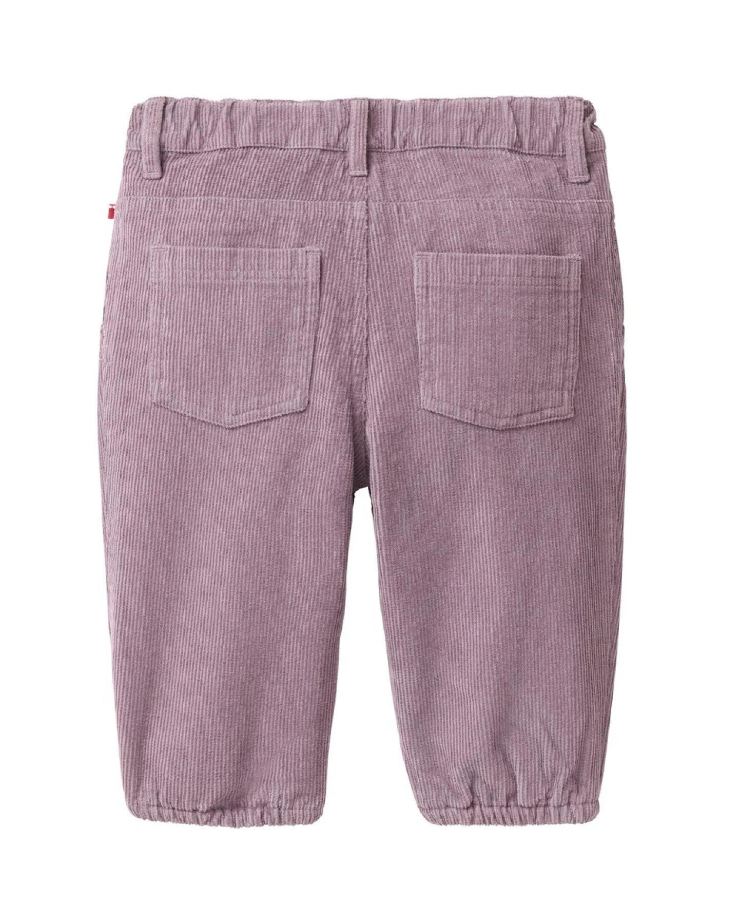 People Wear Organic Kord-Hose Bio-Baumwolle (kbA) gefüttert grauviolett 74/80 – Ansicht 2
