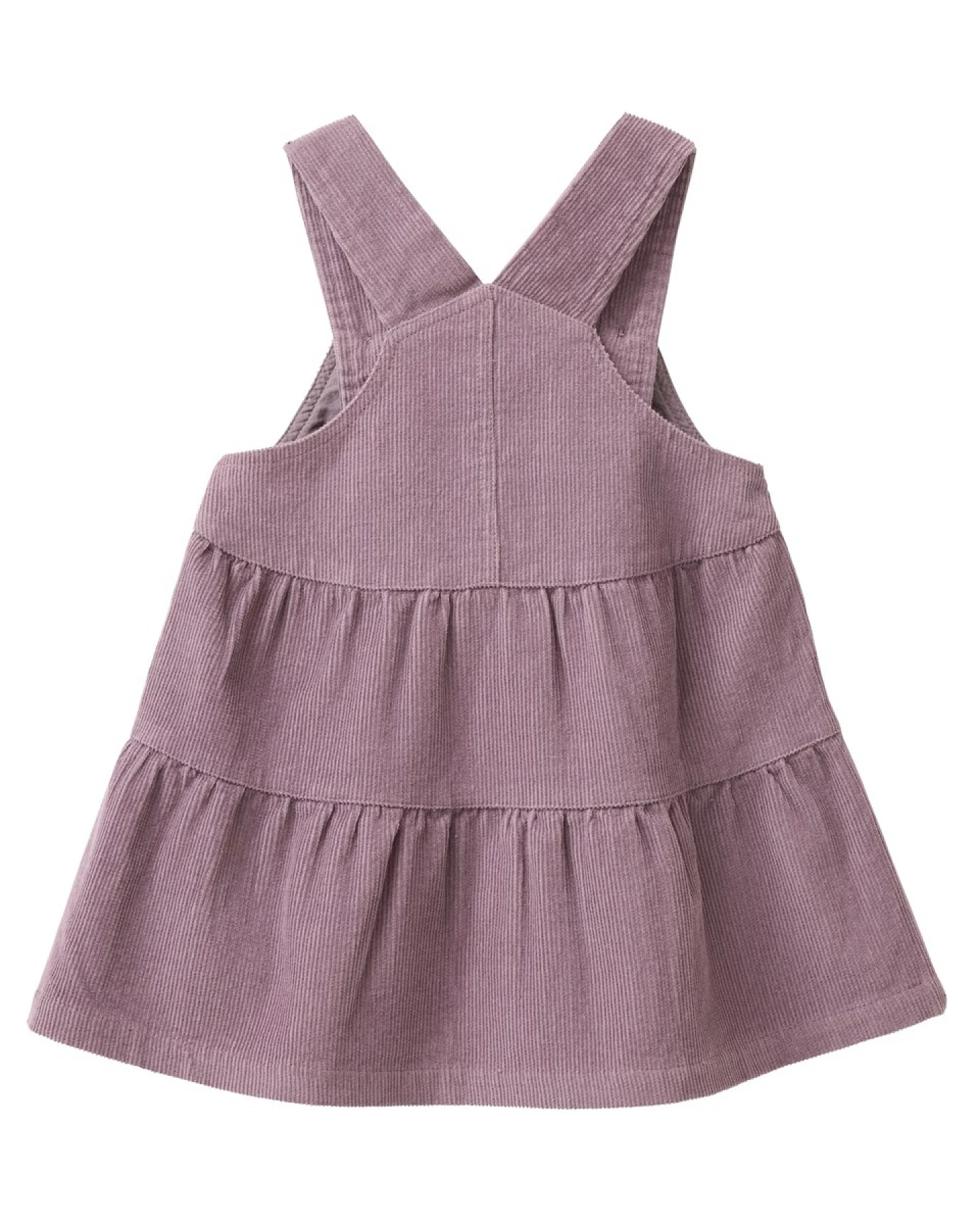 People Wear Organic Kord-Kleid Bio-Baumwolle (kbA) grauviolett 74/80 – Ansicht 2