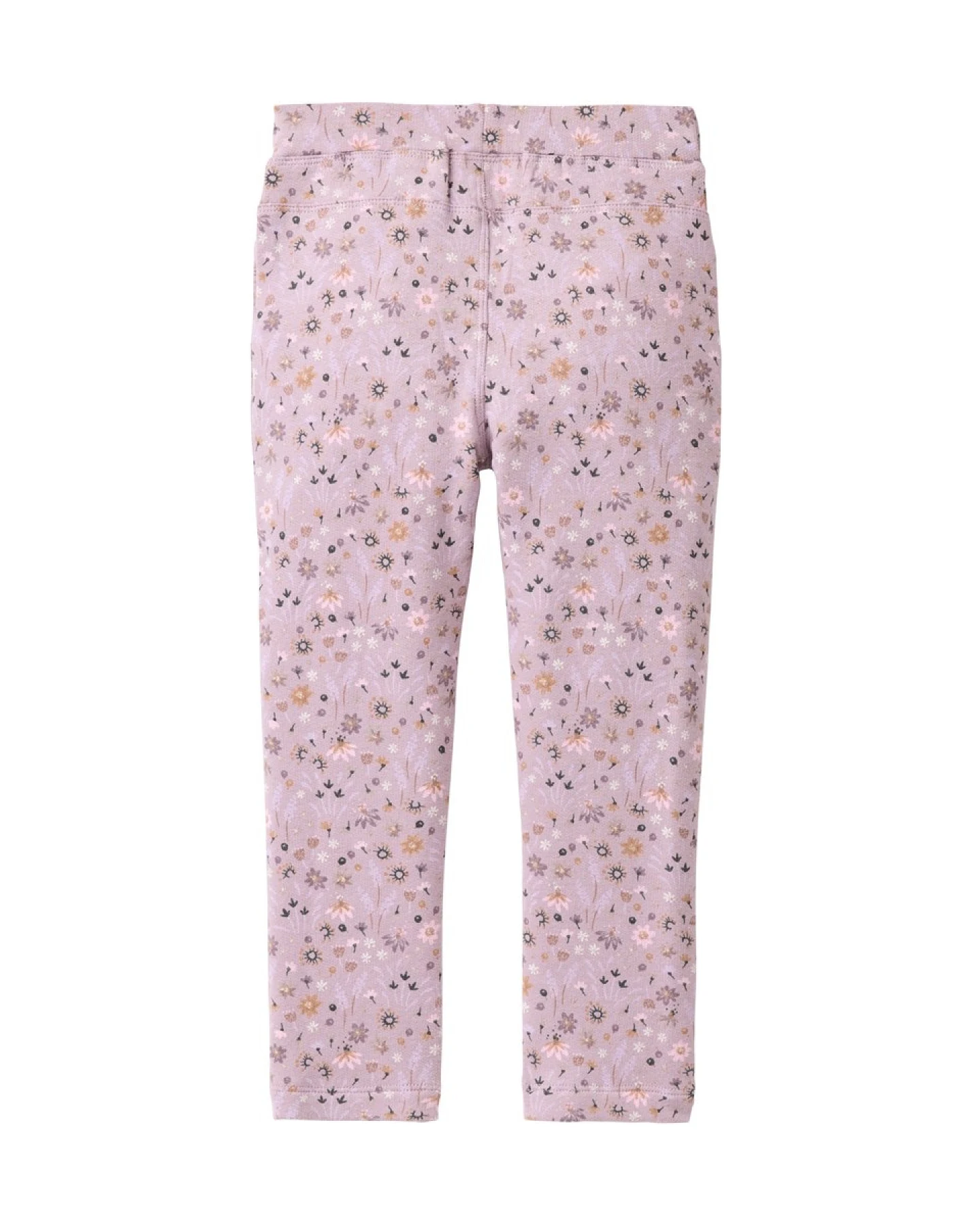 People Wear Organic Treggings Bio-Baumwolle (kbA) mille fleurs grau violett 122 – Ansicht 2
