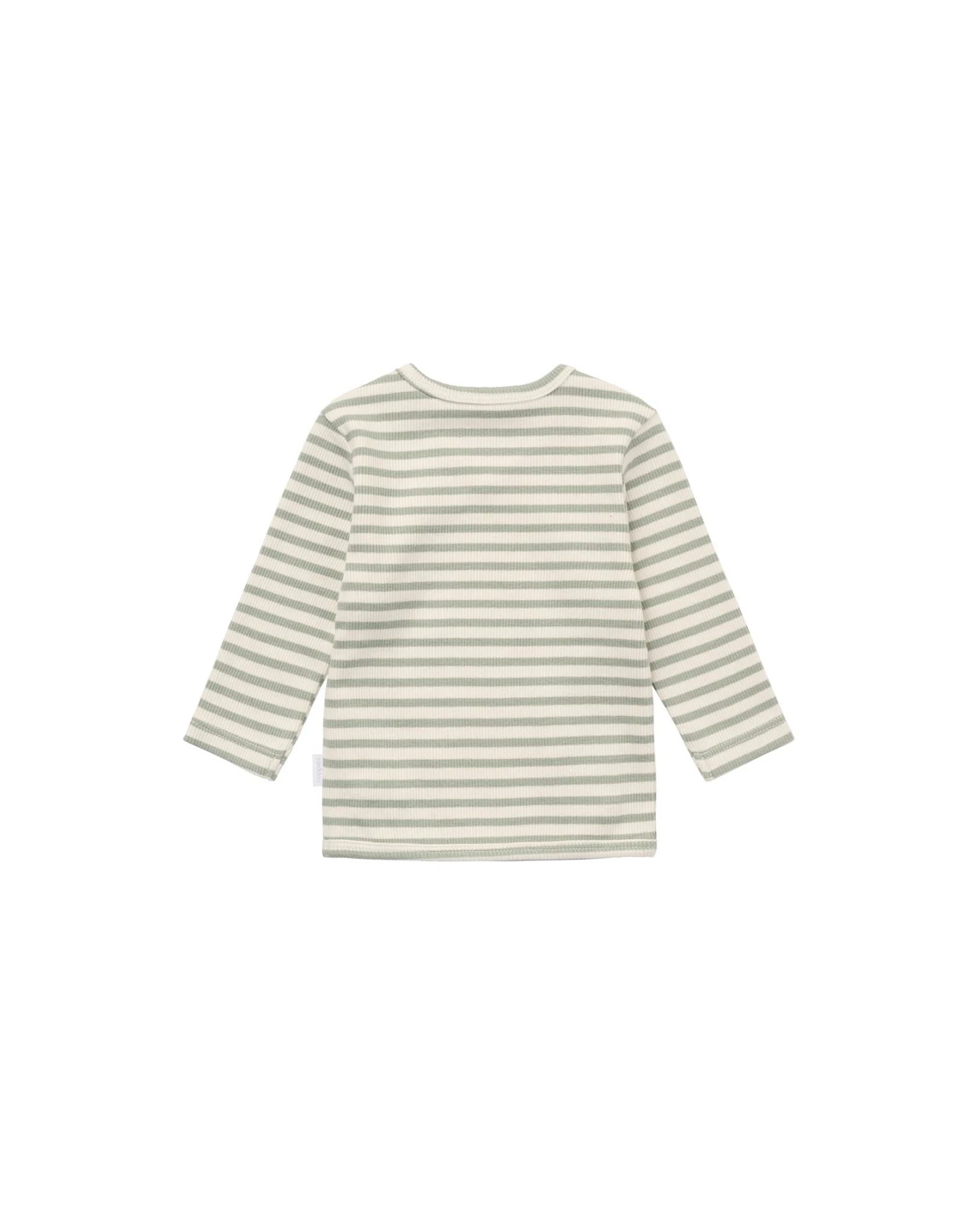 Wickelshirt Langarm Bio-Baumwolle (kbA) iceberg green geringelt rip 56 – Ansicht 2