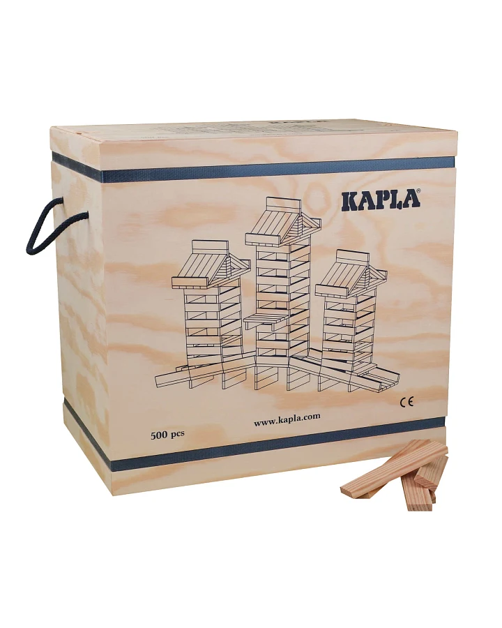 Kapla - Holzplättchen 500er Kiste Klassik