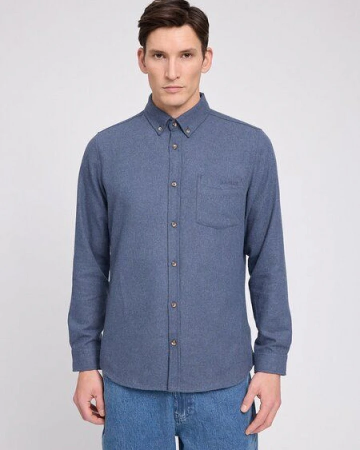 Mazine Herren Melange Flannel Hemd aus 60% Bio-Baumwolle und 40% recyceltes Polyester