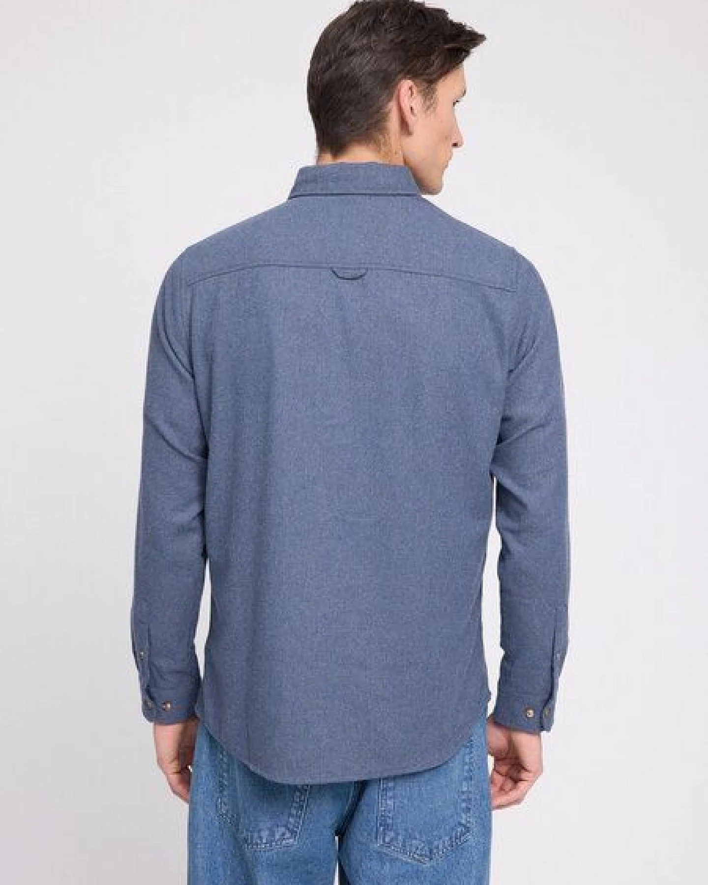 Mazine Herren Melange Flannel Hemd aus 60% Bio-Baumwolle und 40% recyceltes Polyester – Ansicht 2
