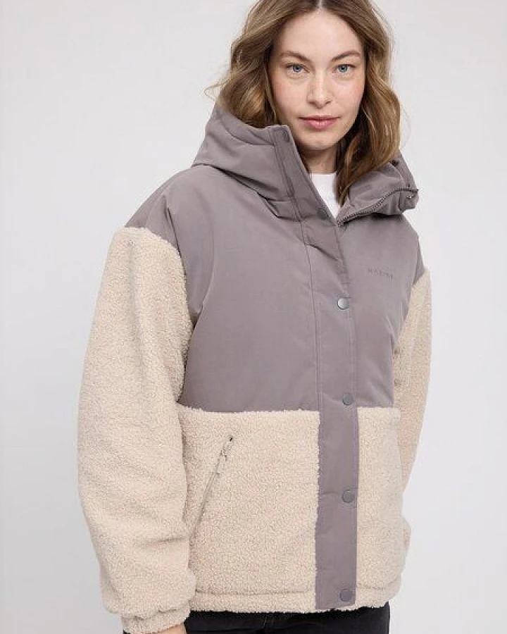 Mazine Damen Fabric Blocking Jacke