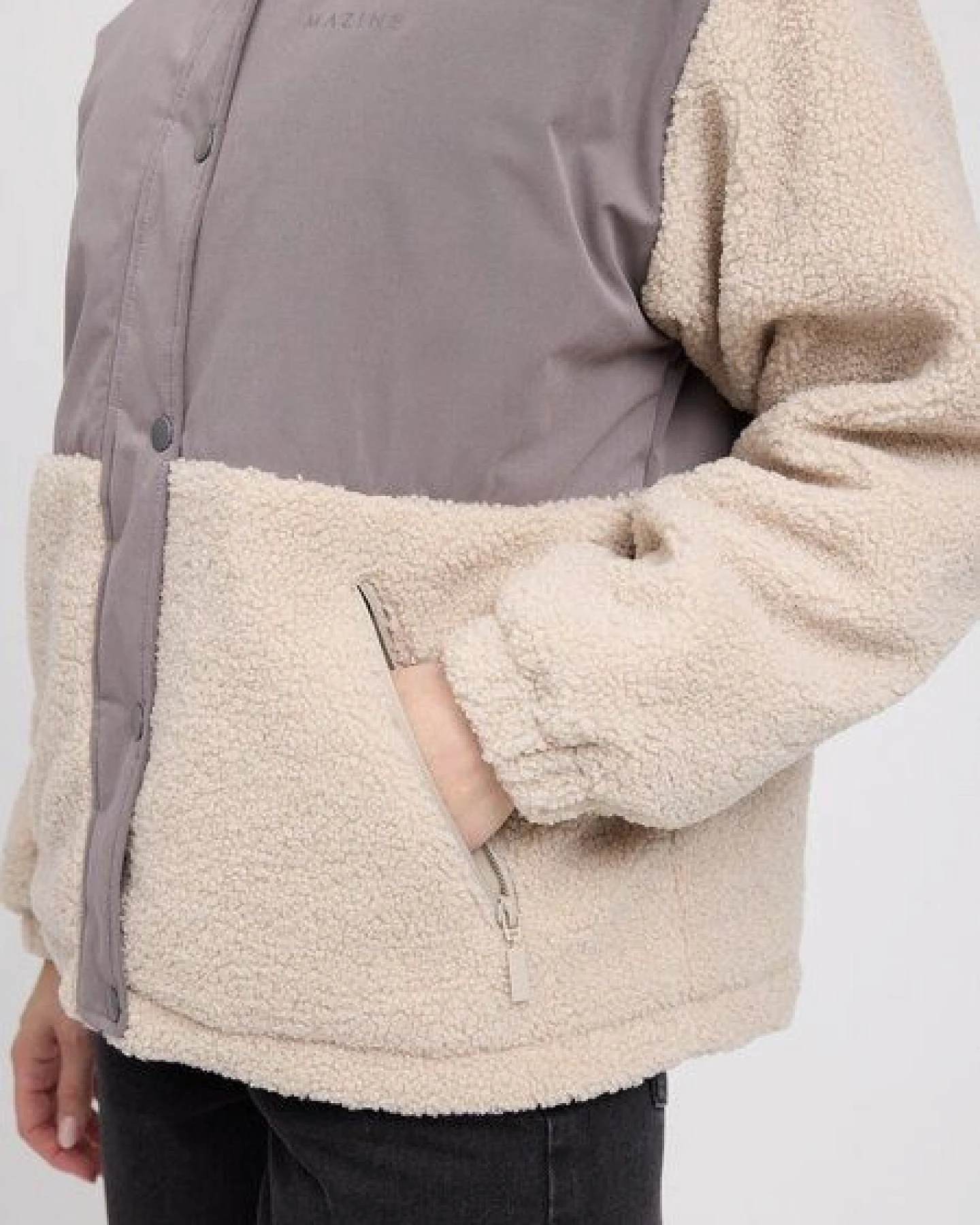 Mazine Damen Fabric Blocking Jacke – Ansicht 3