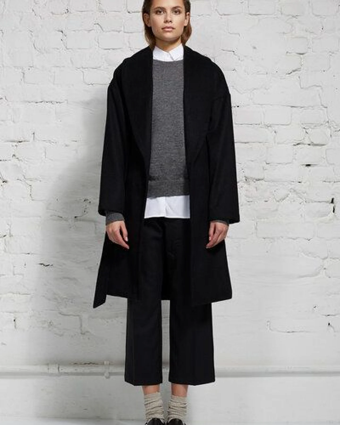 Wunderwerk Damenmantel aus Schurwolle (mulsing frei) "Kimono coat merino" – Ansicht 3