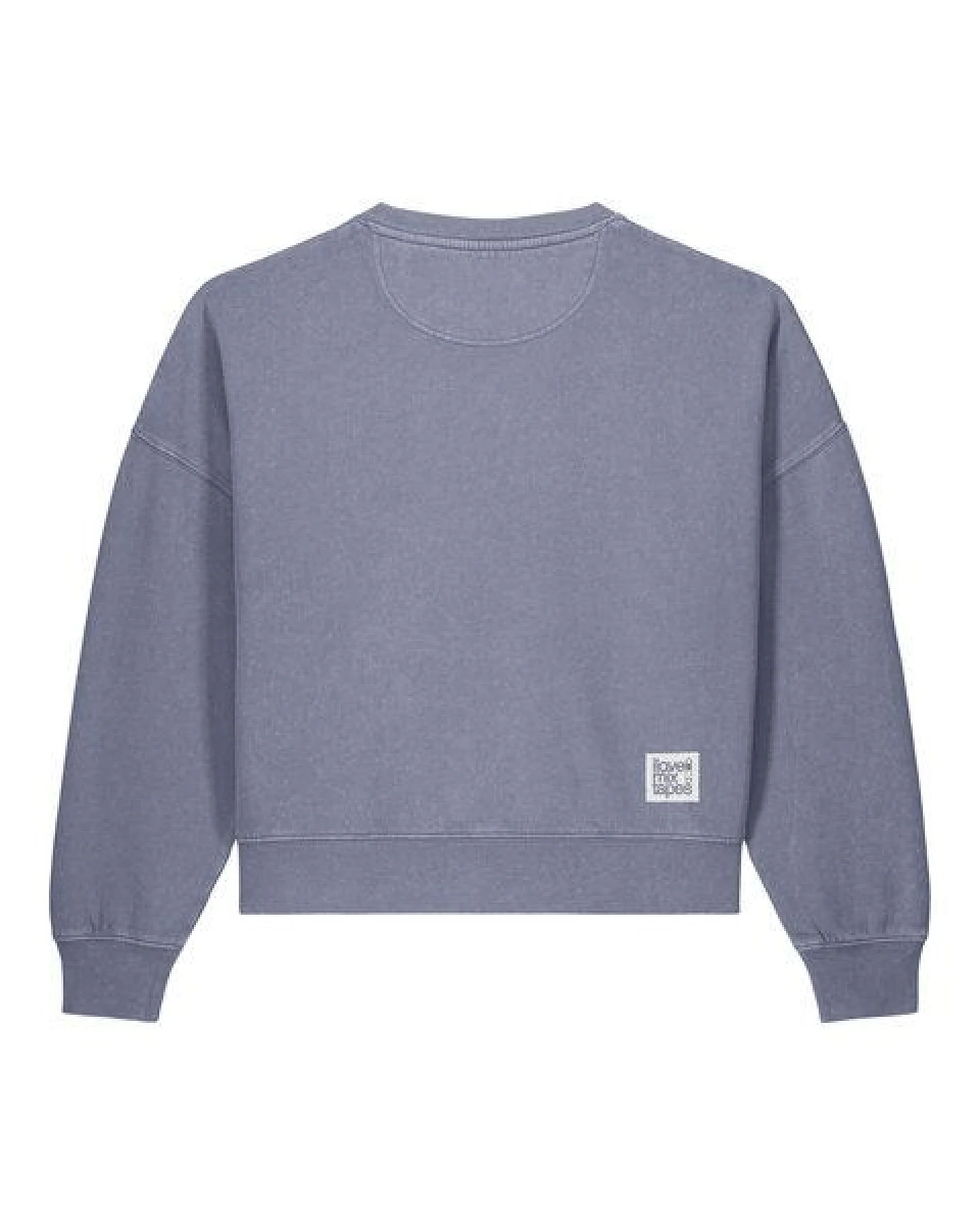 ilovemixtapes haha. nein. – Damen Sweater in Washed Blue Grey – Ansicht 2