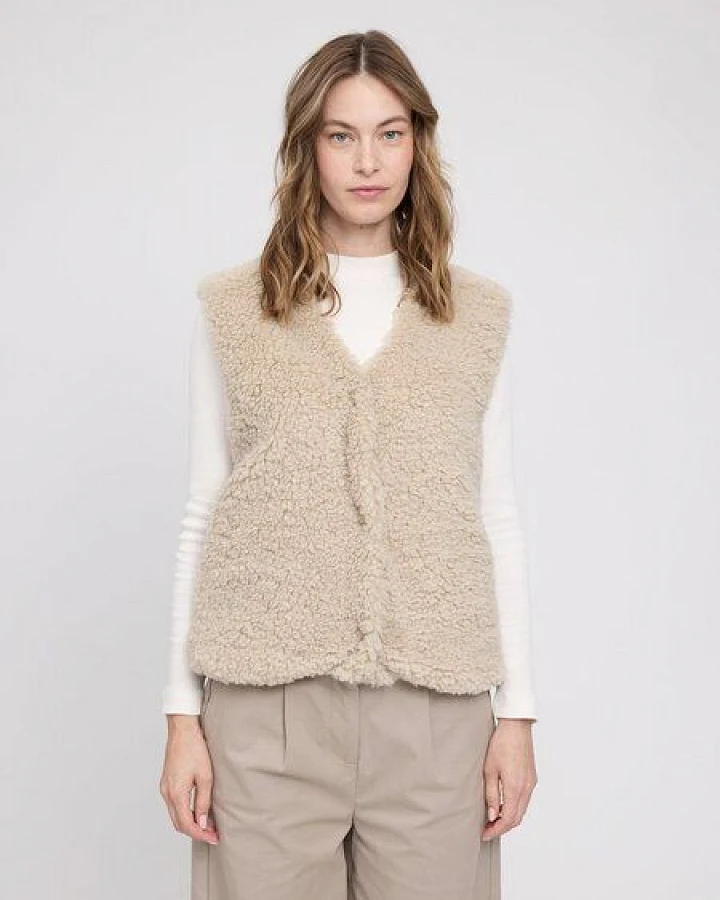 Mazine Damen Faux-Fur Weste