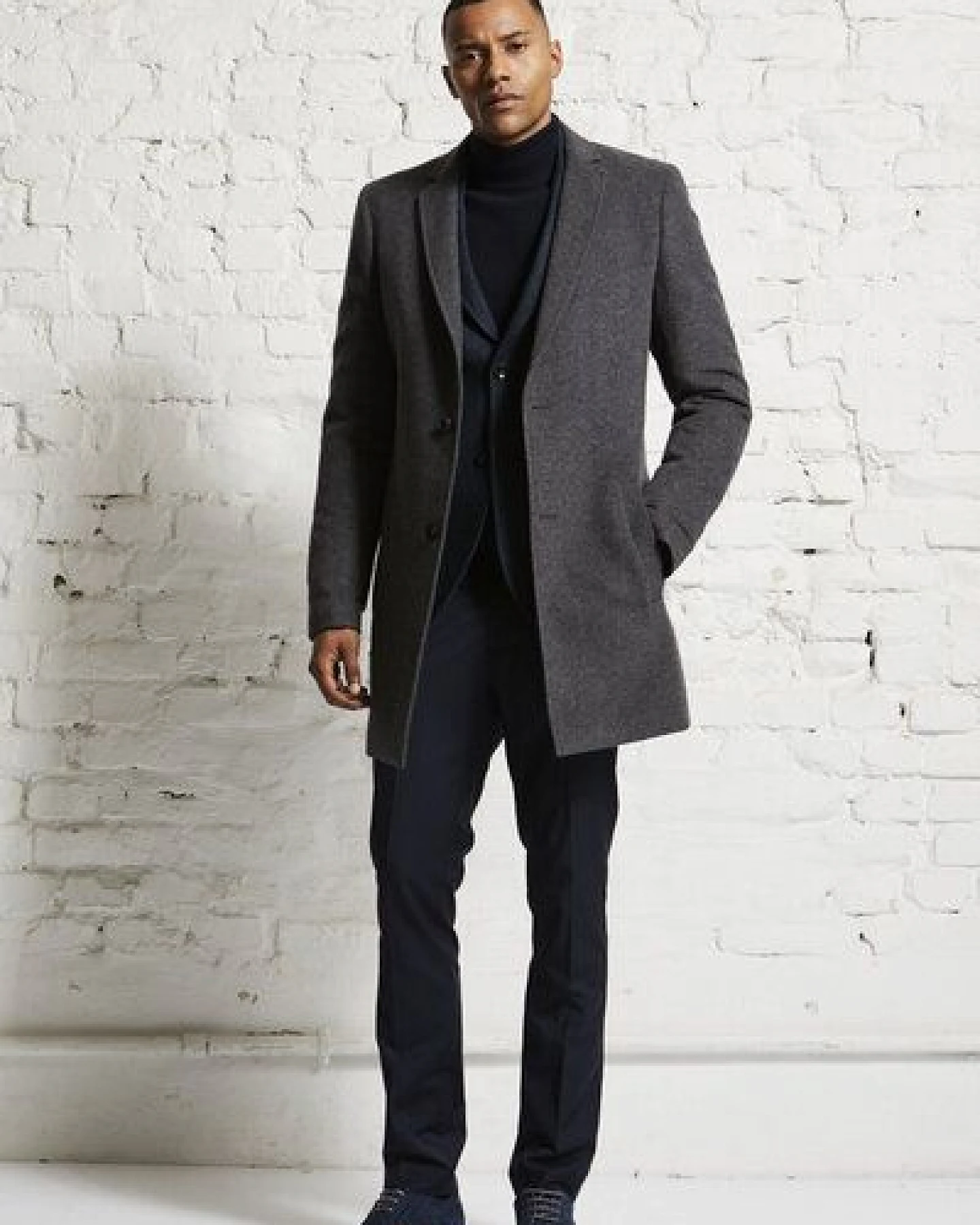 Wunderwerk Herren Mantel aus Schurwolle "Metro long coat male" – Ansicht 2