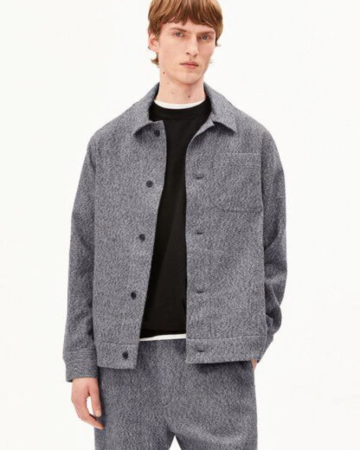 Produktseite: ARMEDANGELS TWEED OVERSHIRT Herren Overshirt aus 100% Bio-Baumwolle