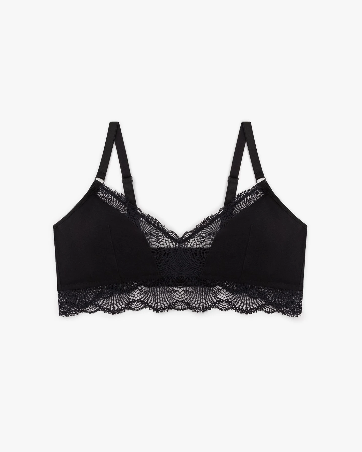 LOVJOI Damen vegan Bralette Stipa Schwarz – Ansicht 2